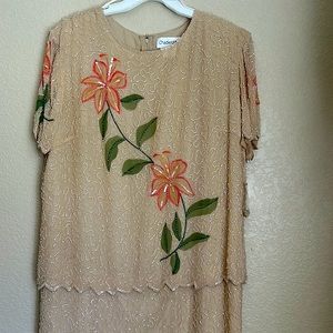 20w new without tags Chadwick’s Formal beaded gown